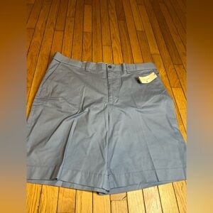 oak hill chino shorts Men’s Size 44 Gray/blue Golf Casual 10” Inseam NWT